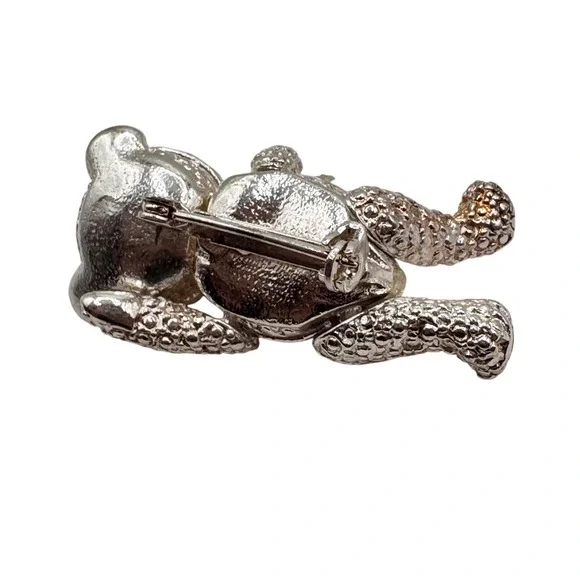 Vintage Articulating teddy bear brooch EUC - Picture 4 of 7